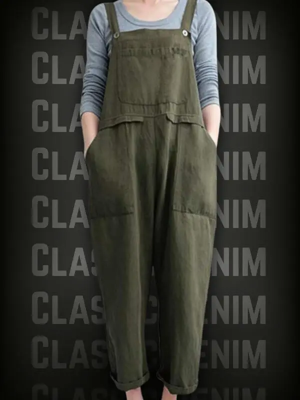 Oversized Casual Overalls